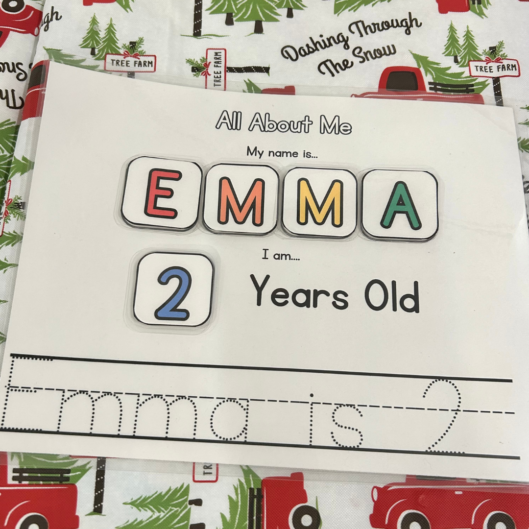 Personalized All About Me, Name Pages