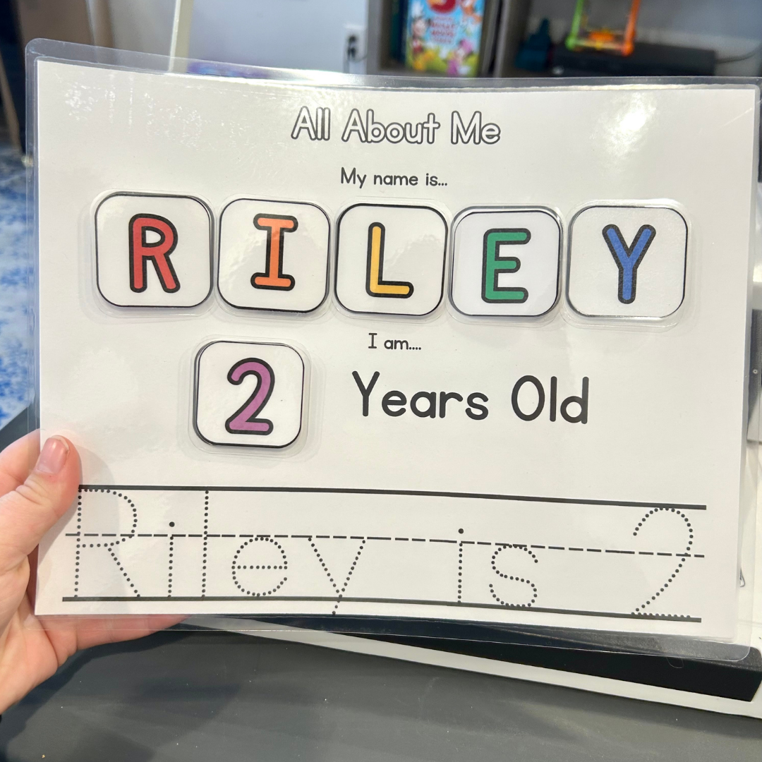 Personalized All About Me, Name Pages