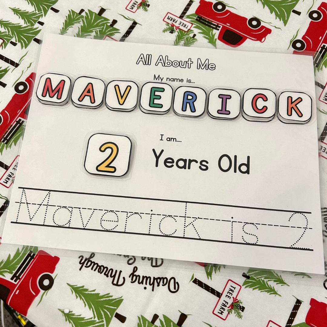 Personalized All About Me, Name Pages