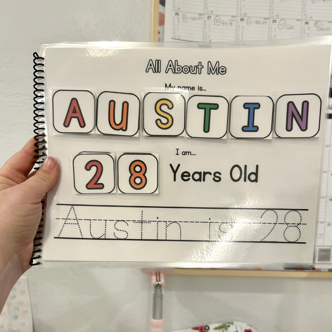 Personalized All About Me, Name Pages