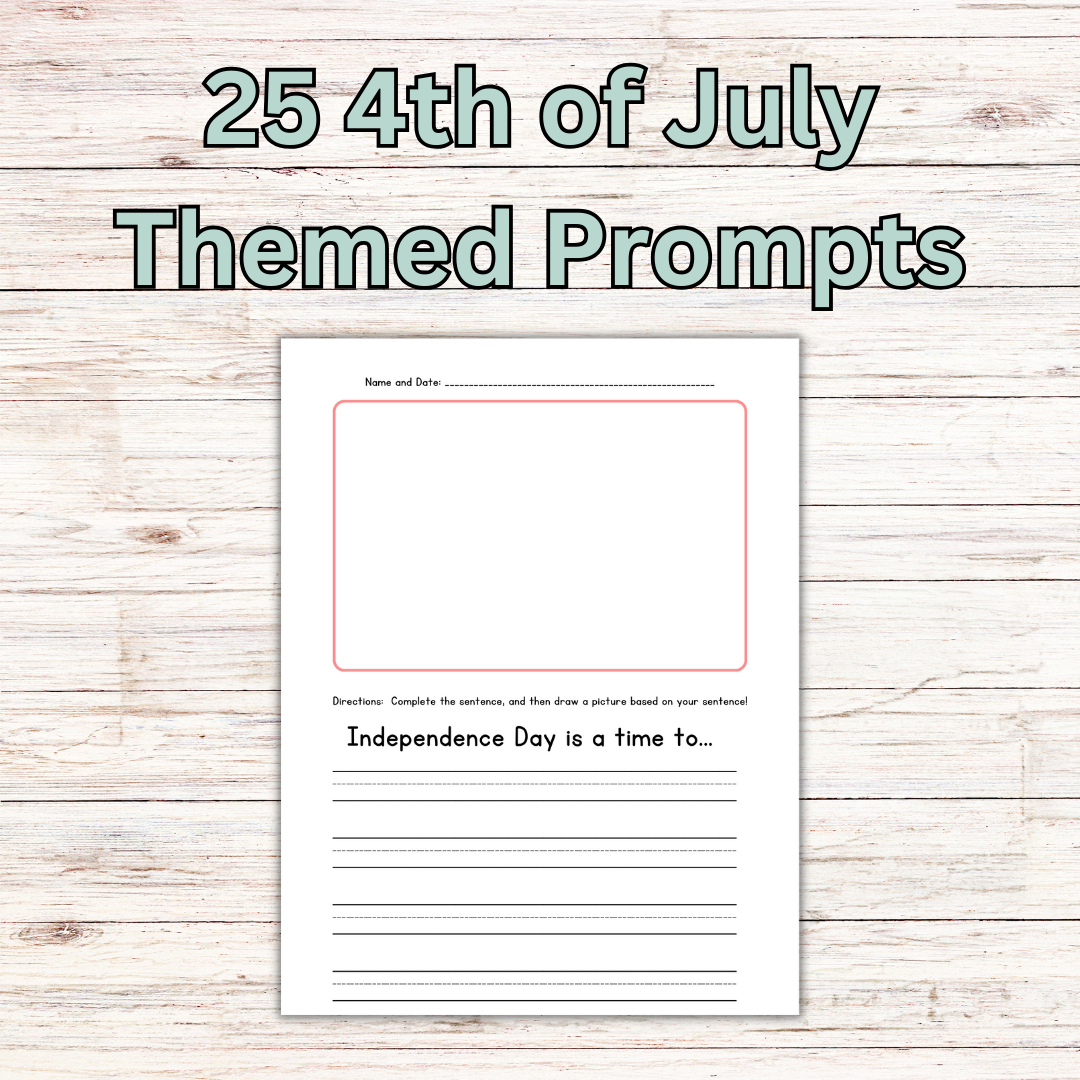 Writing Prompts: Finish the Sentence Writing Prompts for Grades K-4