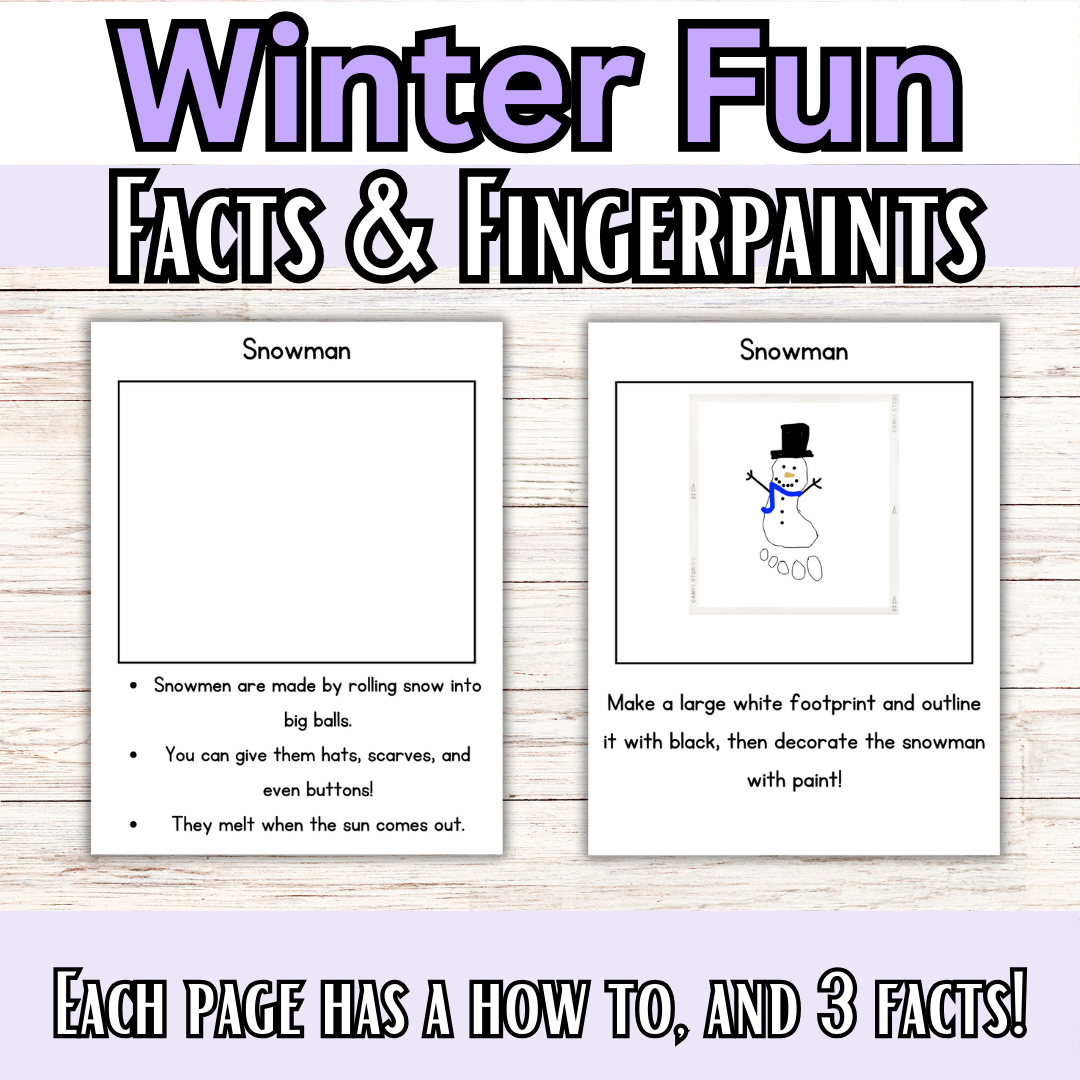 Seasonal Fun Facts & Fingerpainting