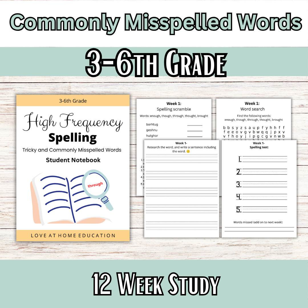 40 Week Spelling Bundle for 3-4th Grade