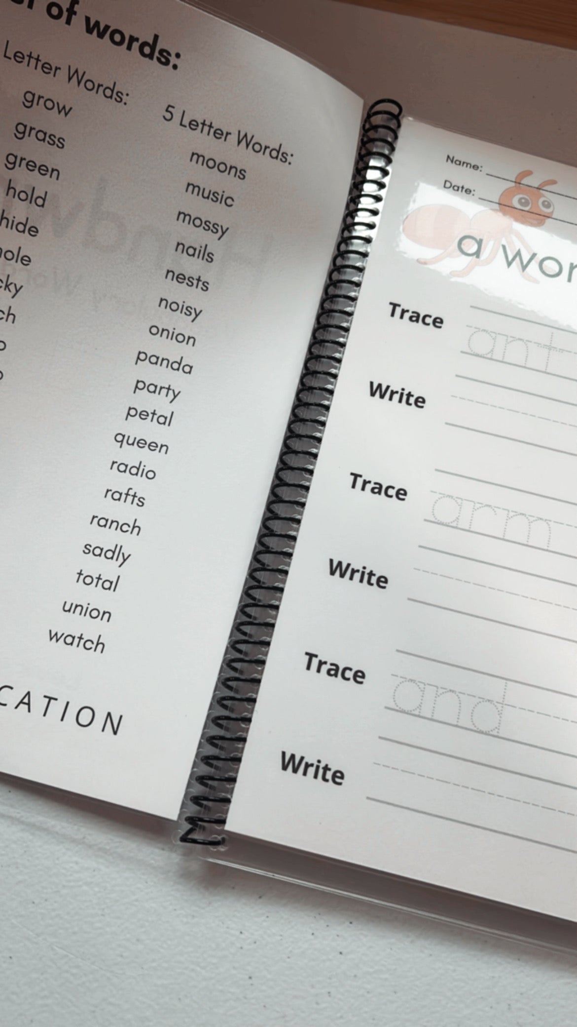 Trace and Write Handwriting