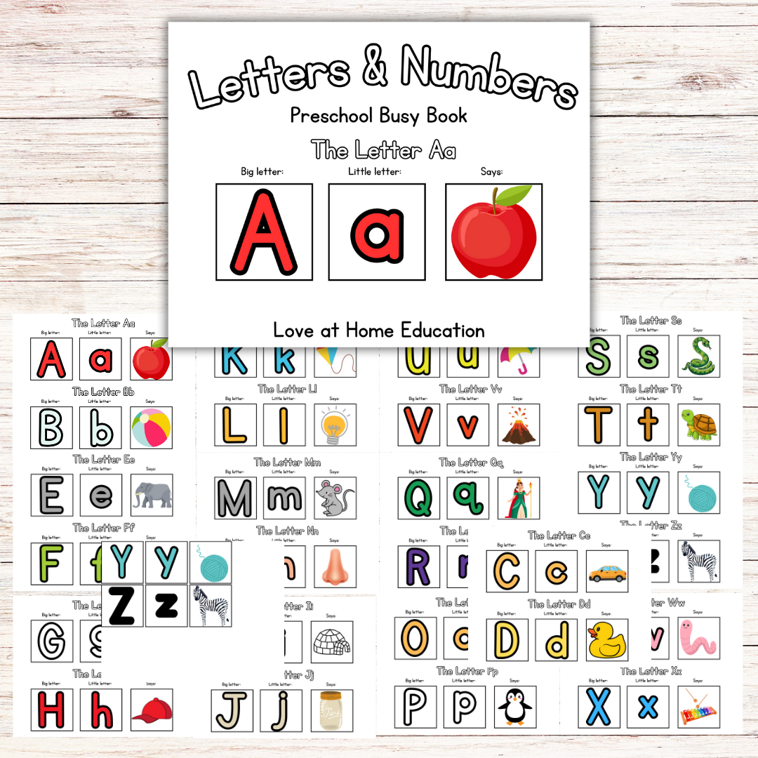 Preschool and Toddler Alphabet TRACING and BUSY BOOK!