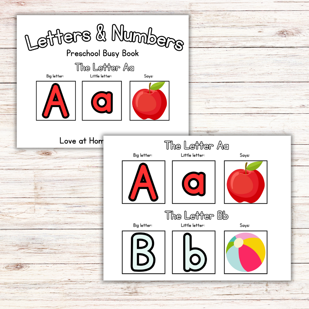 Preschool and Toddler Alphabet TRACING and BUSY BOOK!