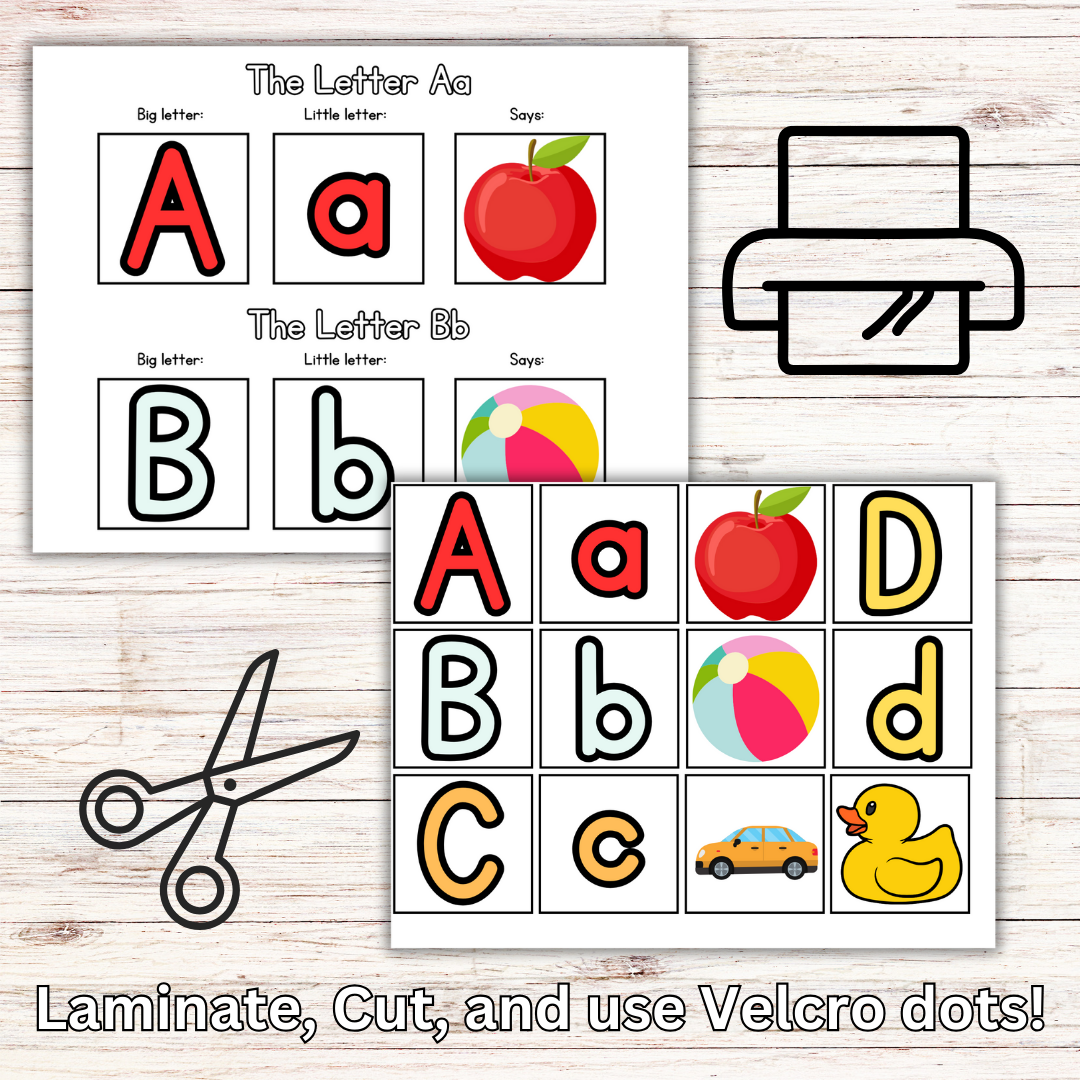 Preschool and Toddler Alphabet TRACING and BUSY BOOK!