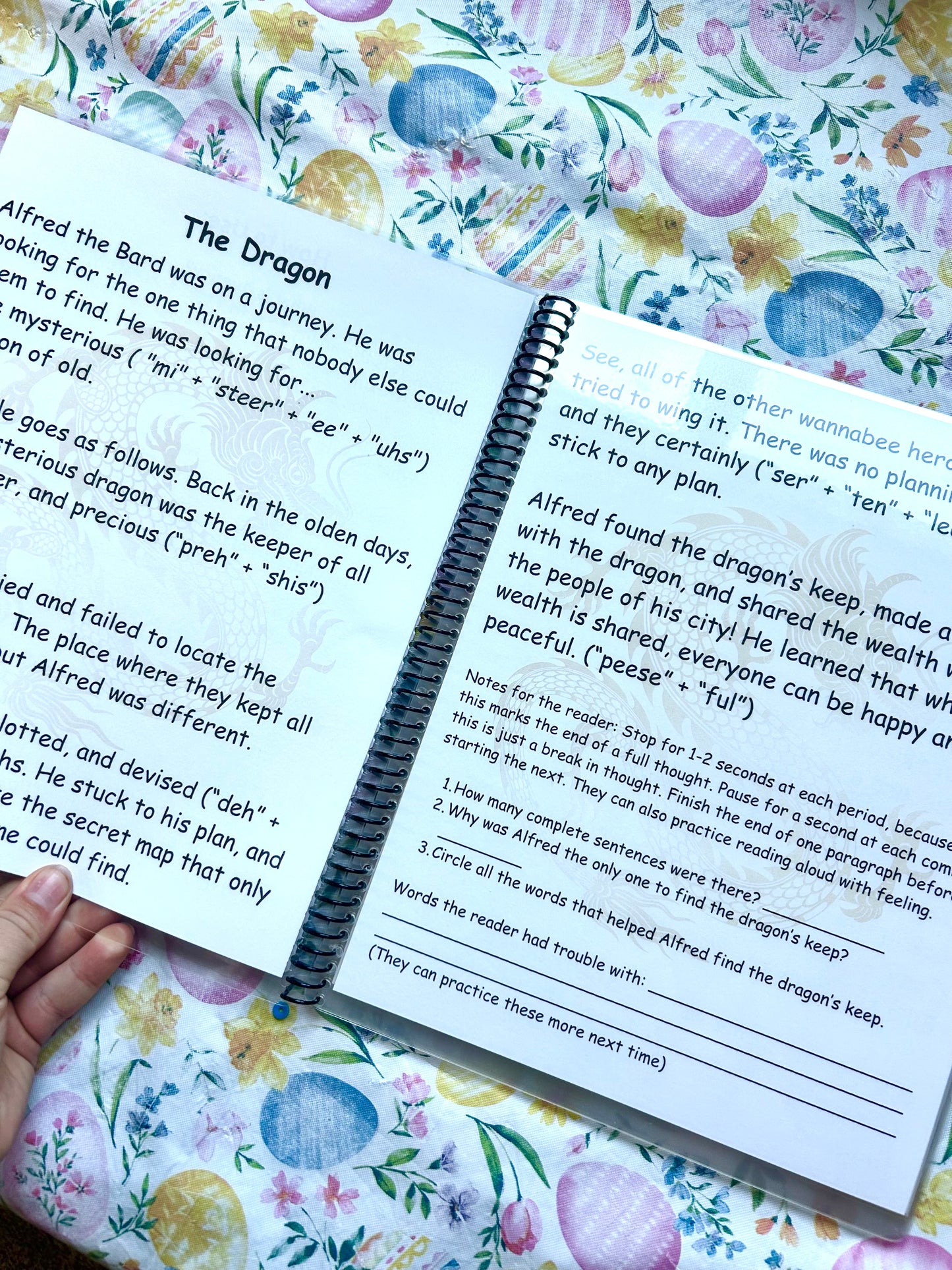 Reading Fluency & Pacing Book- Mythical Creatures