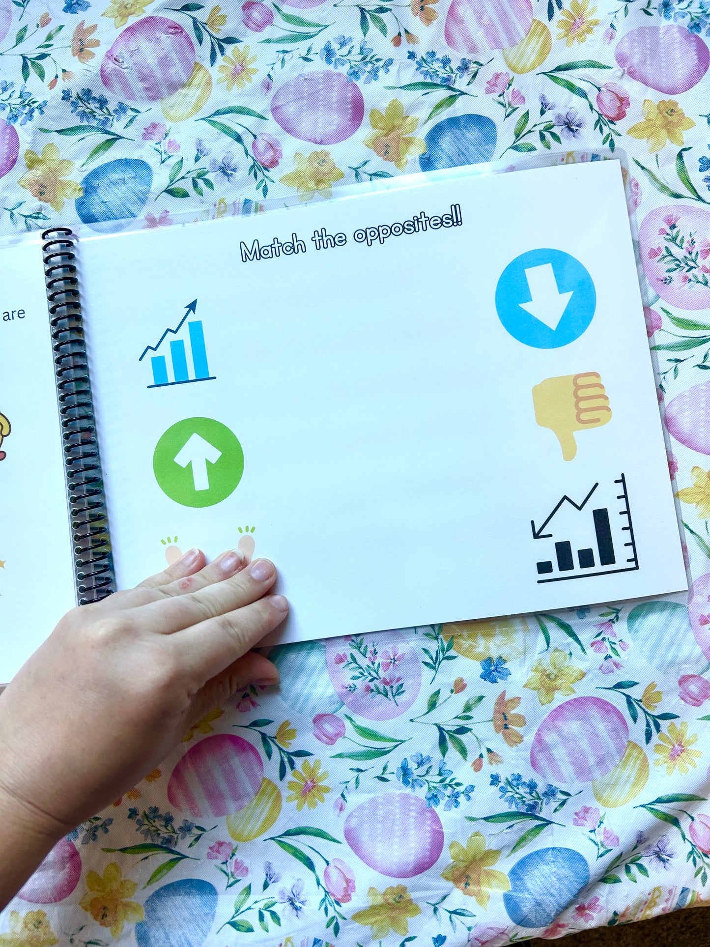 Opposites Preschool Tracing book