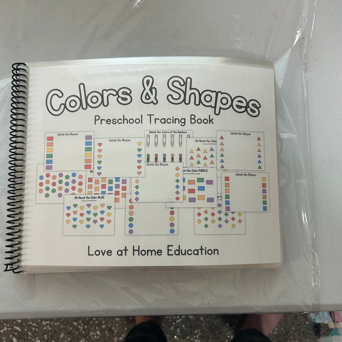 Preschool and Toddler Colors and Shapes TRACING and BUSY BOOK!