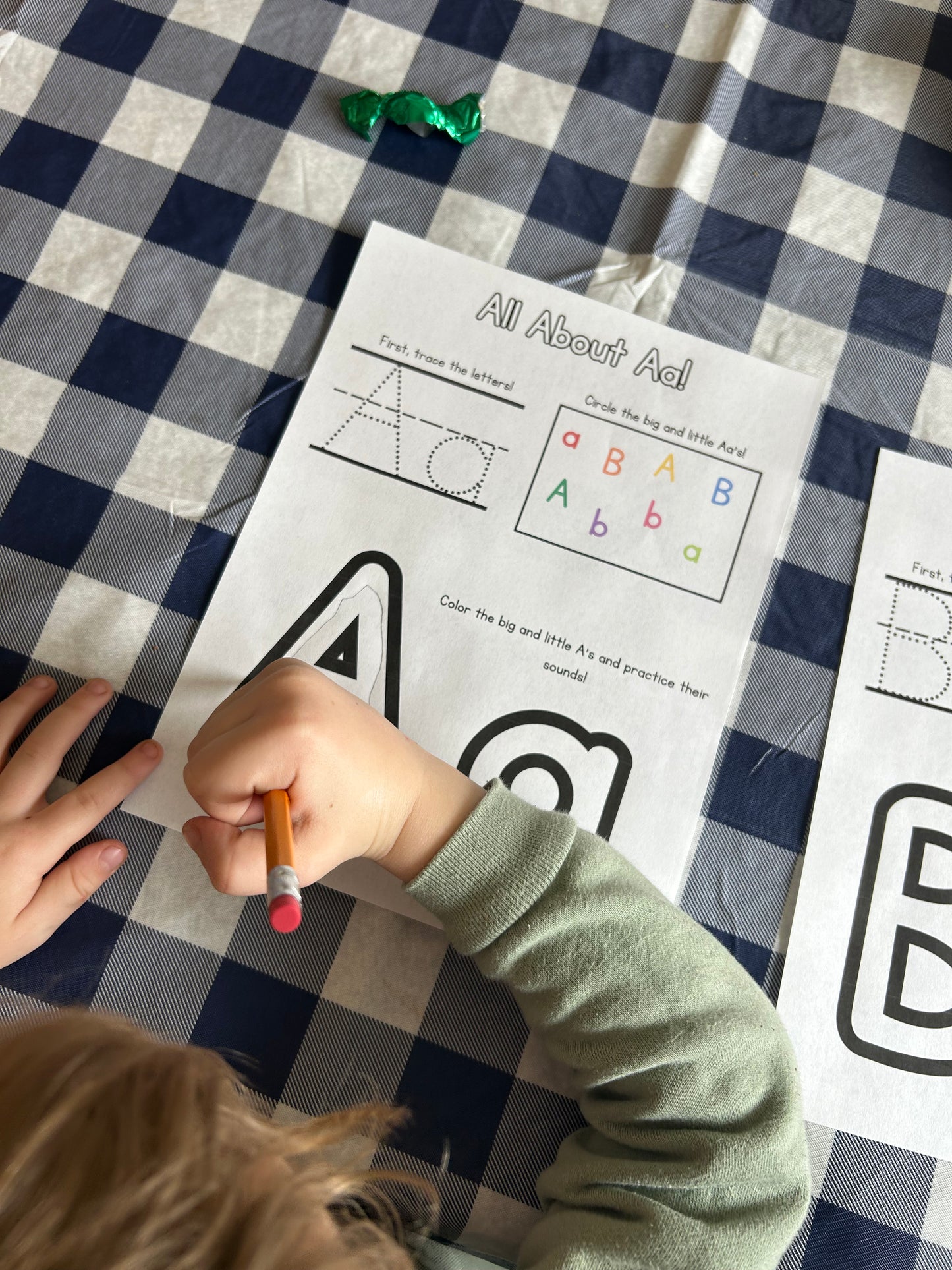 Trace, Write, Find and Color Pages (ABC and 1-10)