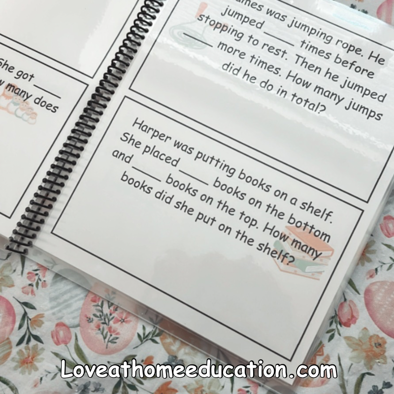Roll & Solve: Reusable Math Book- PreK-1st Grade Level 1