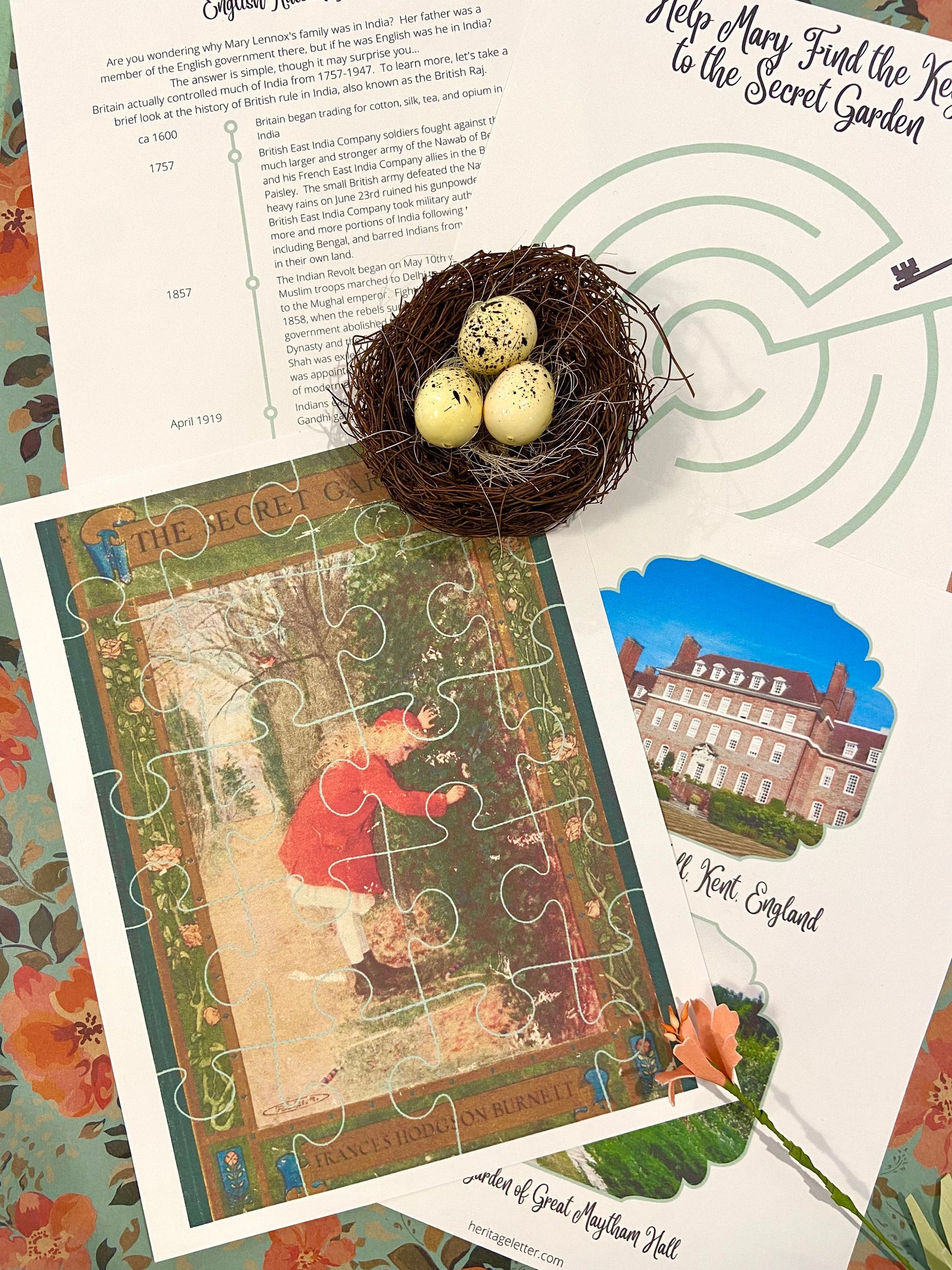Gardenschooling Edition (The Ultimate Unit Study) (Grades PreK-6) Based on the Secret Garden by Frances Hodgson Burnett