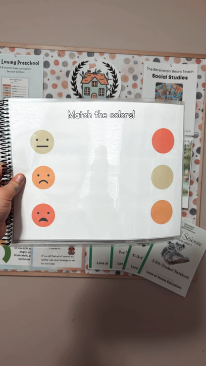 Preschool and Toddler Emotions TRACING BOOK!