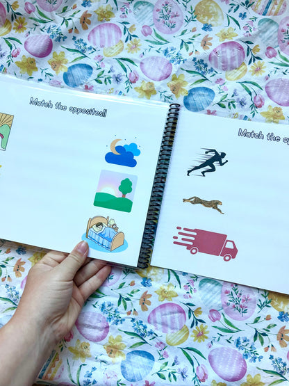 Opposites Preschool Tracing book