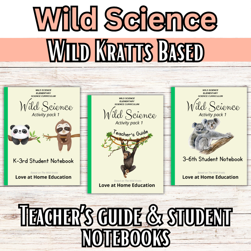 Wild Science 1-3 Bundle: Elementary Science Curriculum: Activity Books (60 Lessons)
