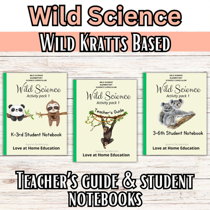 Wild Science 1-3 Bundle: Elementary Science Curriculum: Activity Books (60 Lessons)
