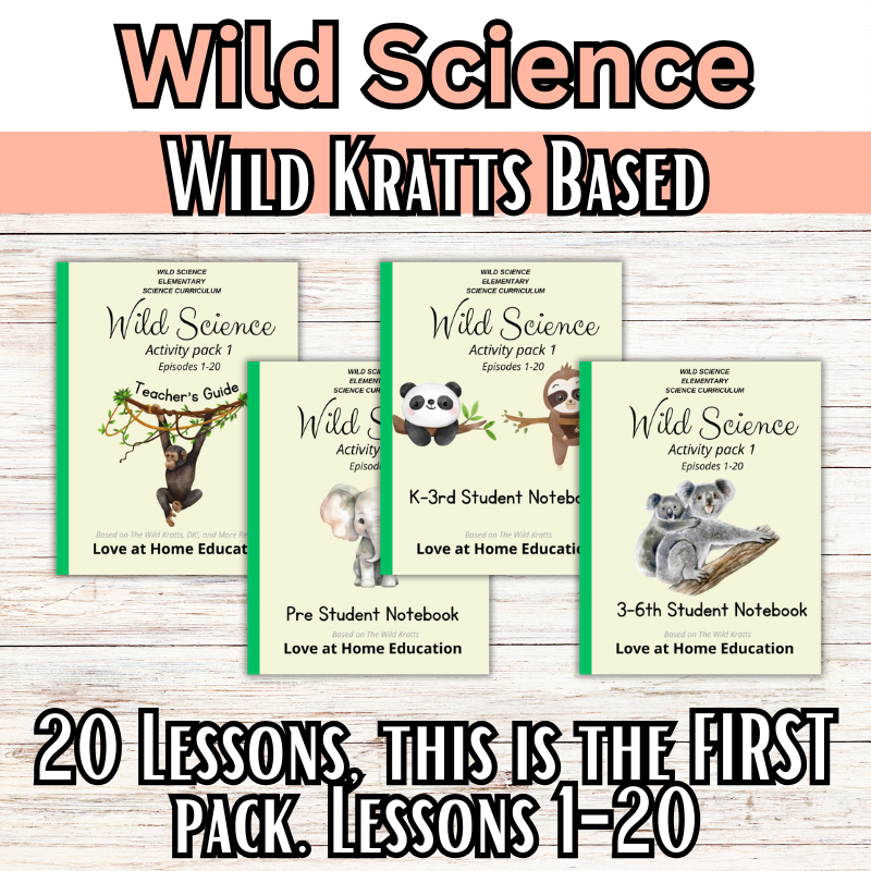 Wild Science 1-3 Bundle: Elementary Science Curriculum: Activity Books (60 Lessons)