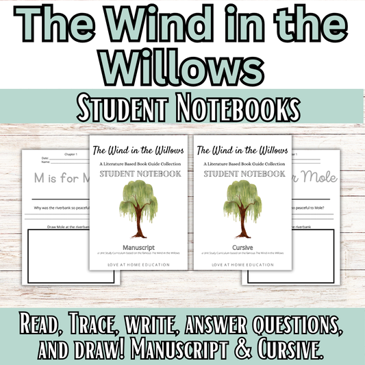 The Wind in the Willows- Book & Literature Handwriting Guide-