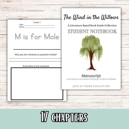 The Wind in the Willows- Book & Literature Handwriting Guide-