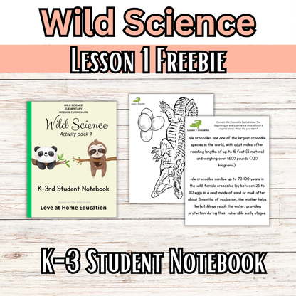 Wild Science 1-3 Bundle: Elementary Science Curriculum: Activity Books (60 Lessons)
