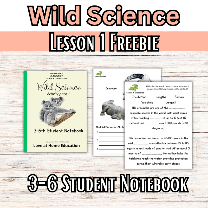 Wild Science 1-3 Bundle: Elementary Science Curriculum: Activity Books (60 Lessons)