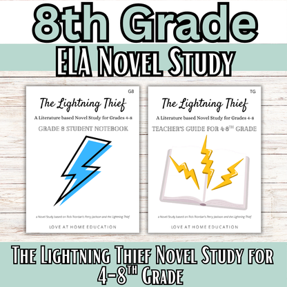 Percy Jackson and the Lightning Thief: 4-8th Grade Novel Study