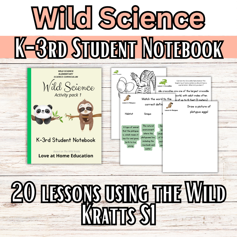 Wild Science 1-3 Bundle: Elementary Science Curriculum: Activity Books (60 Lessons)