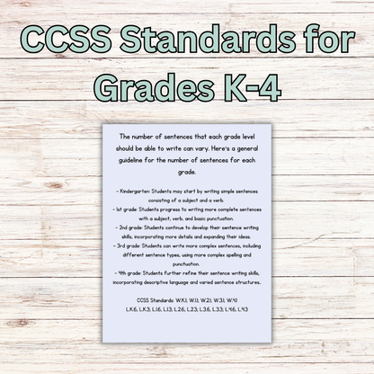 Writing Prompts: Finish the Sentence Writing Prompts for Grades K-4