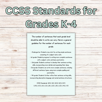 Writing Prompts: Finish the Sentence Writing Prompts for Grades K-4