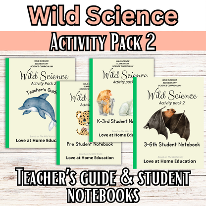 Wild Science 1-3 Bundle: Elementary Science Curriculum: Activity Books (60 Lessons)