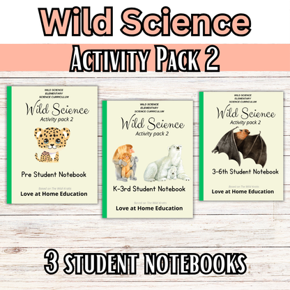 Wild Science 1-3 Bundle: Elementary Science Curriculum: Activity Books (60 Lessons)