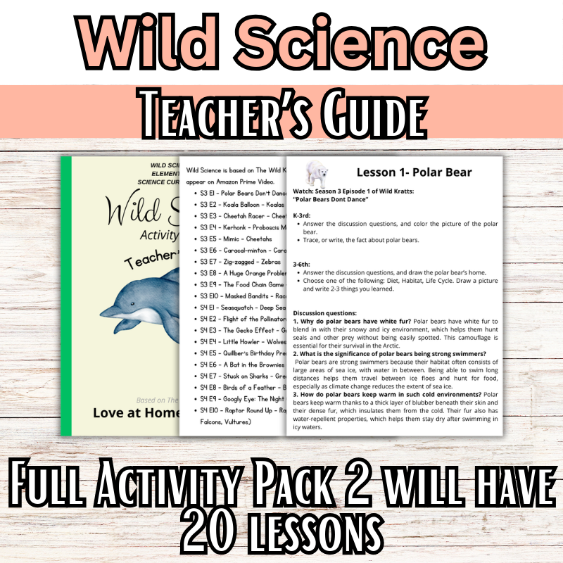 Wild Science 1-3 Bundle: Elementary Science Curriculum: Activity Books (60 Lessons)