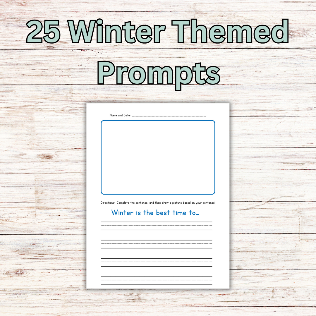 Writing Prompts: Finish the Sentence Writing Prompts for Grades K-4
