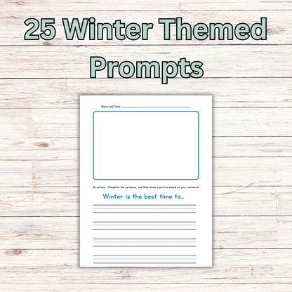 Writing Prompts: Finish the Sentence Writing Prompts for Grades K-4