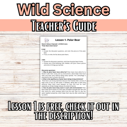 Wild Science 1-3 Bundle: Elementary Science Curriculum: Activity Books (60 Lessons)