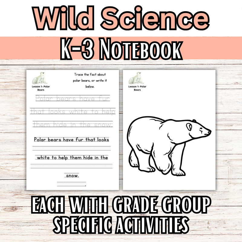 Wild Science 1-3 Bundle: Elementary Science Curriculum: Activity Books (60 Lessons)