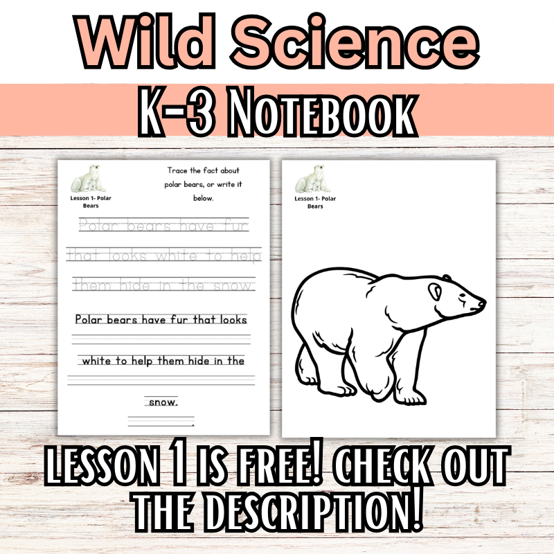 Wild Science 1-3 Bundle: Elementary Science Curriculum: Activity Books (60 Lessons)