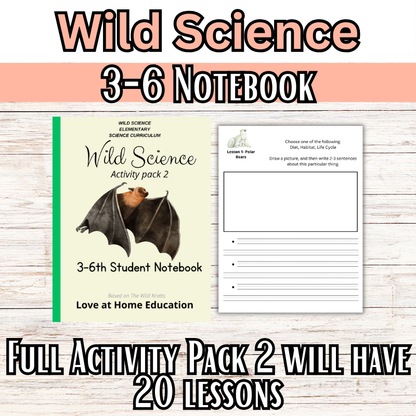 Wild Science 1-3 Bundle: Elementary Science Curriculum: Activity Books (60 Lessons)