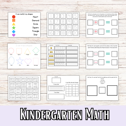 KINDERGARTEN My Graded Hands on Workbooks (Learning Books)