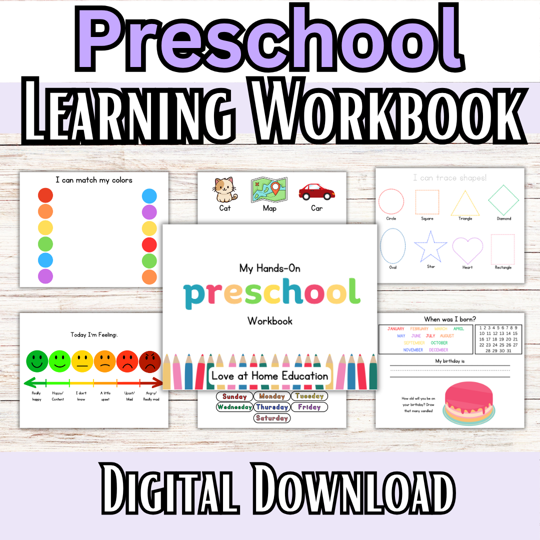 PRESCHOOL: My Graded Hands on Workbooks (Learning Books)