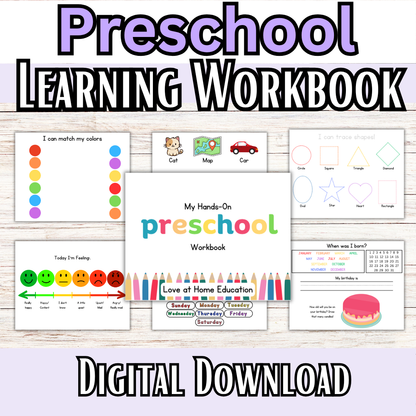 PRESCHOOL: My Graded Hands on Workbooks (Learning Books)