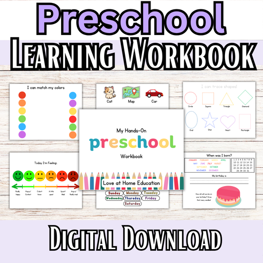 PRESCHOOL: My Graded Hands on Workbooks (Learning Books)