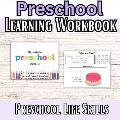PRESCHOOL: My Graded Hands on Workbooks (Learning Books)