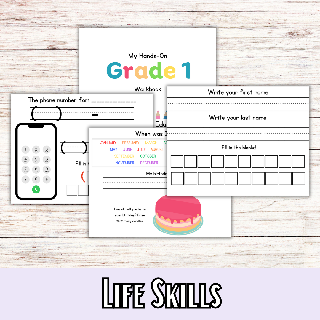 1st GRADE My Graded Hands on Workbooks- (Learning Books)