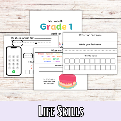1st GRADE My Graded Hands on Workbooks- (Learning Books)