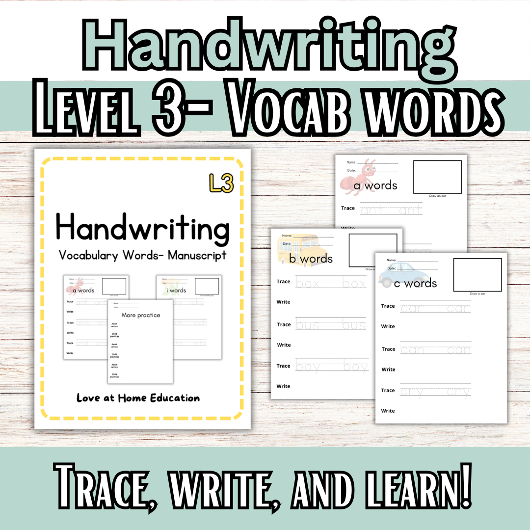 Handwriting Levels 1-4 Bundle: Manuscript