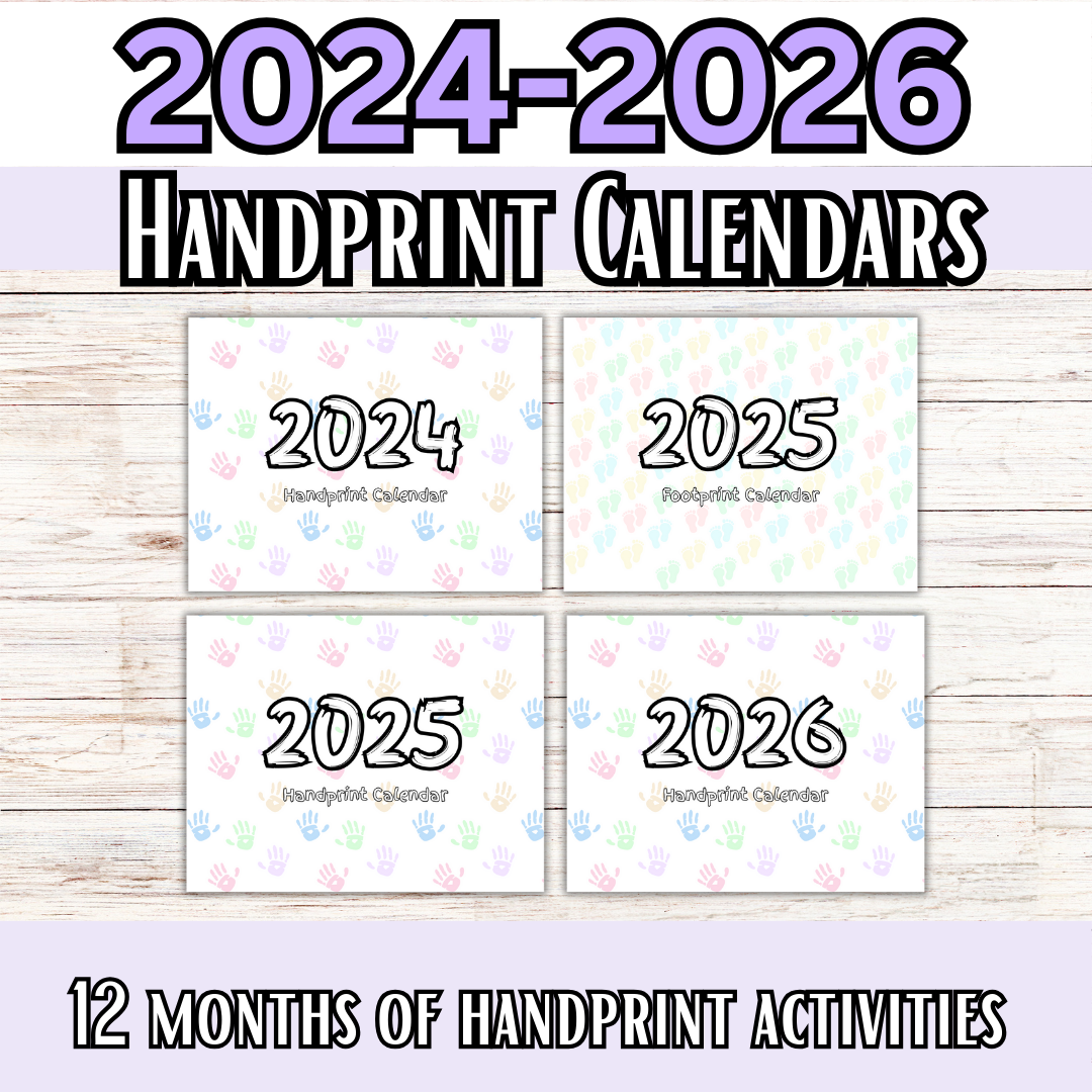 2025 & 2026 Handprint Calendars- Great for Christmas Gifts!!