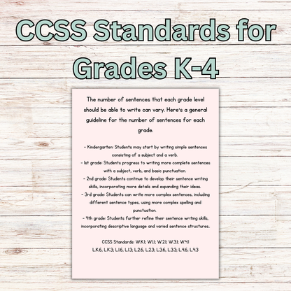 Writing Prompts: Finish the Sentence Writing Prompts for Grades K-4