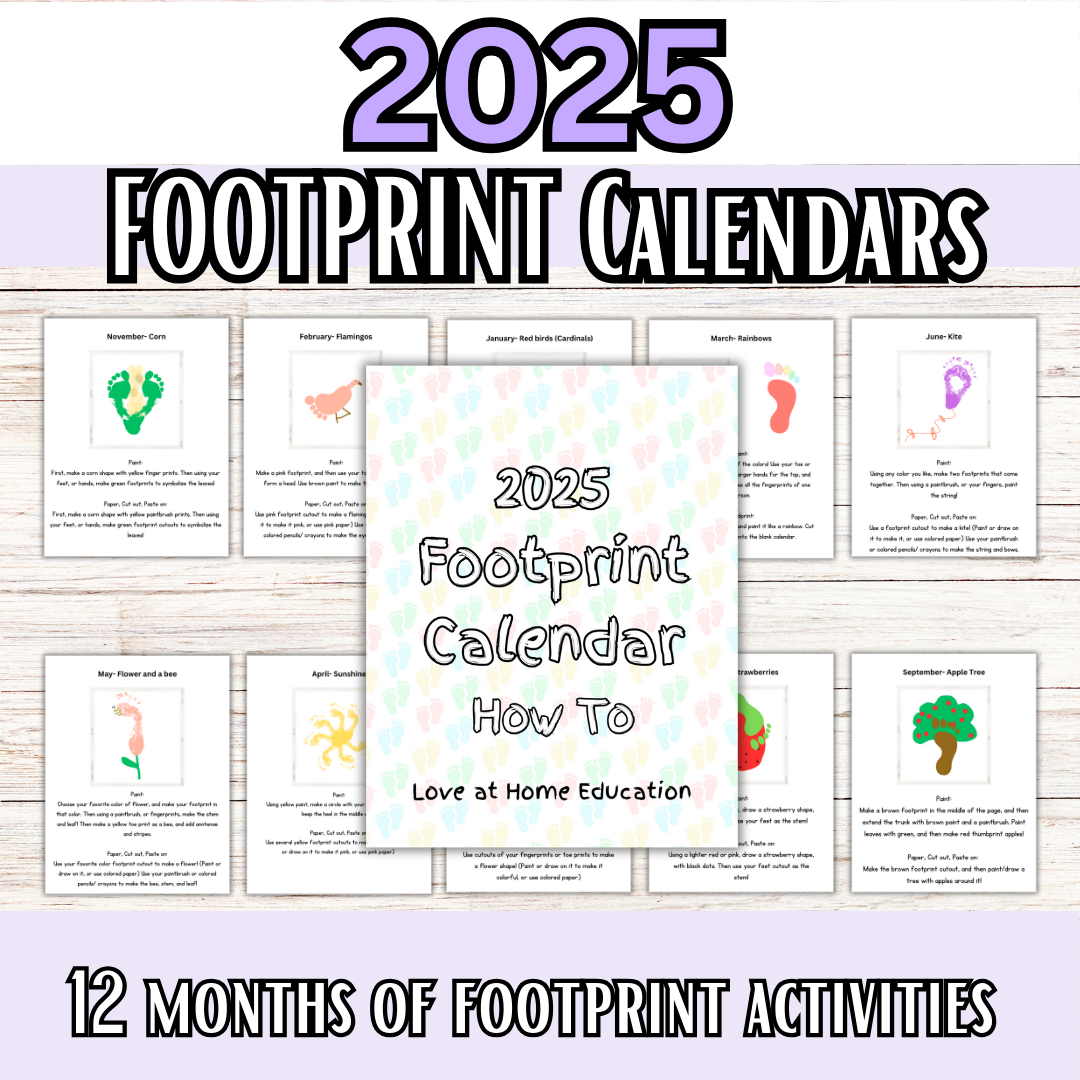 2025 & 2026 Handprint Calendars- Great for Christmas Gifts!!